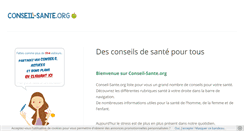 Desktop Screenshot of conseil-sante.org
